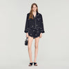 Short bordado con perlas y strass