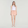 Pantalón corto con strass y encaje