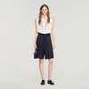 Short largo talle alto con pinzas