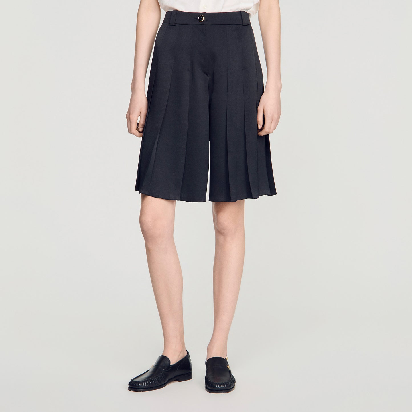 Short largo talle alto con pinzas