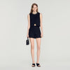 Short de lana de talle alto