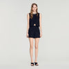 Short de lana de talle alto
