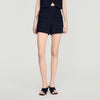 Short de lana de talle alto