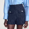 Short de tweed de fantasía