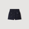 Short de tweed de fantasía