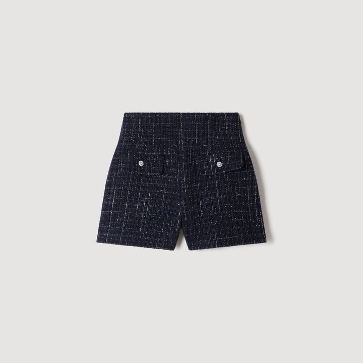 Short de tweed de fantasía