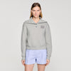 Sudadera bordada, cuello panadero
