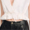 Top corto con volante