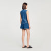 Top de denim con strass