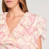 Top corto con estampado floral