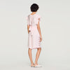 Top corto con jacquard de flores