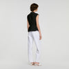 Top peplum abotonado