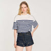 Camiseta marinera con strass