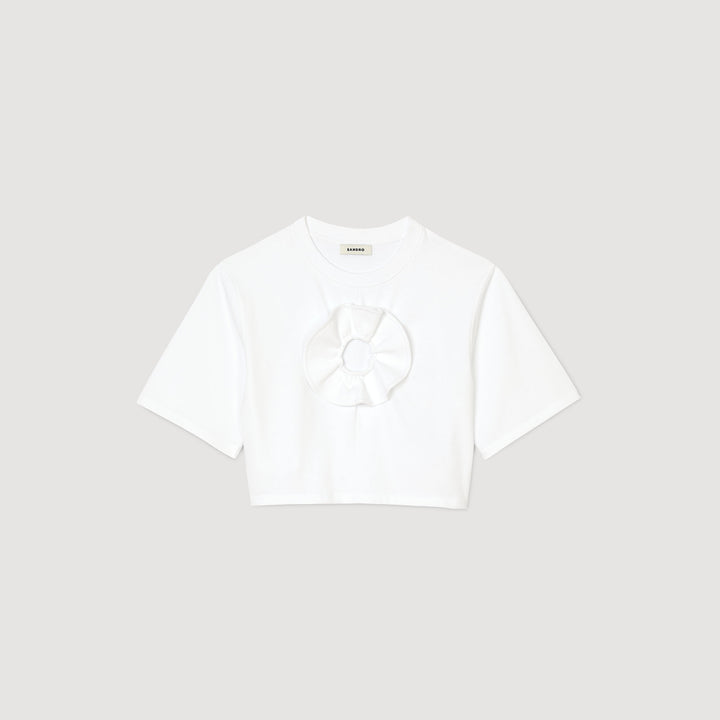 Camiseta con detalle de volante
