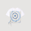 Camiseta con estampado de espirales