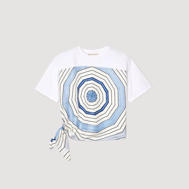 Camiseta con estampado de espirales