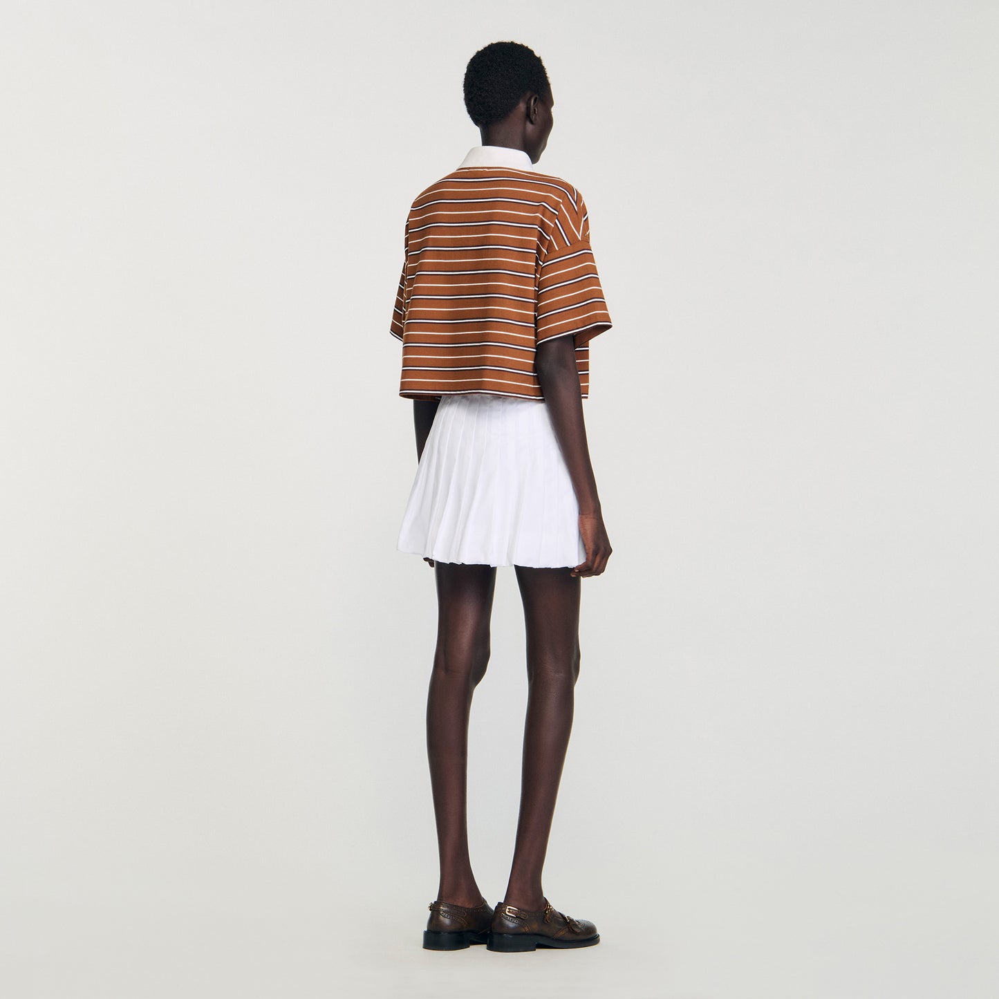 Camiseta a rayas con strass