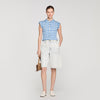 Camiseta fruncida vichy