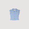 Camiseta fruncida vichy