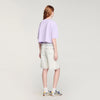 Camiseta corta con strass