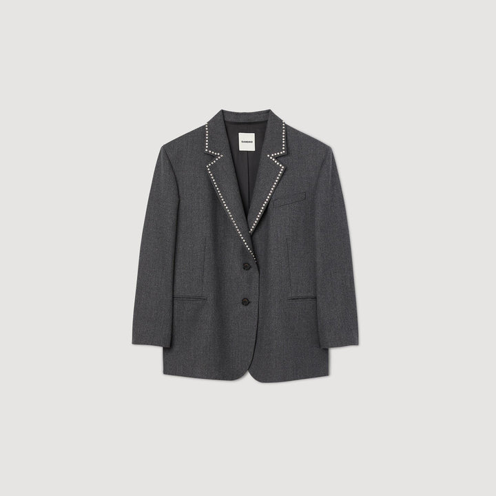 Chaqueta de traje con estrás