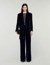 Chaqueta de traje de terciopelo