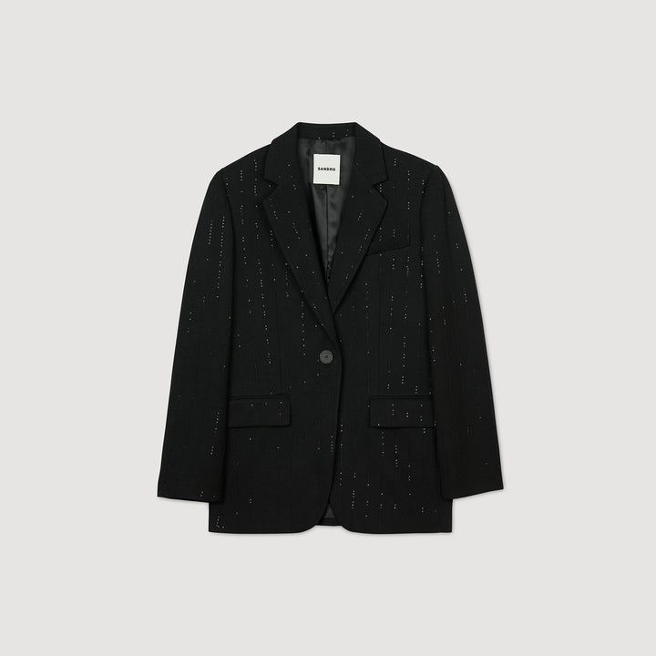 Chaqueta de traje con lentejuelas