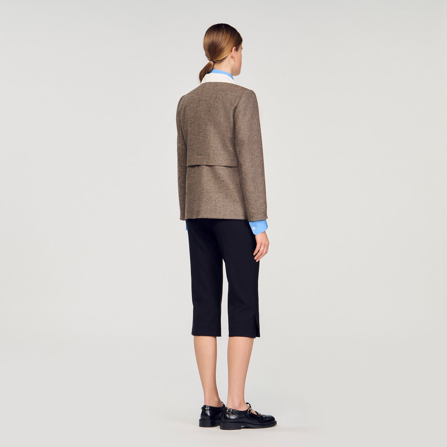 Chaqueta sastre de pata de gallo