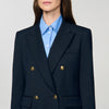 Chaqueta de rayas finas