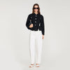 Chaqueta corta con peplum volante