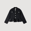 Chaqueta corta con peplum volante