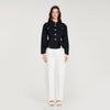 Chaqueta corta con peplum volante