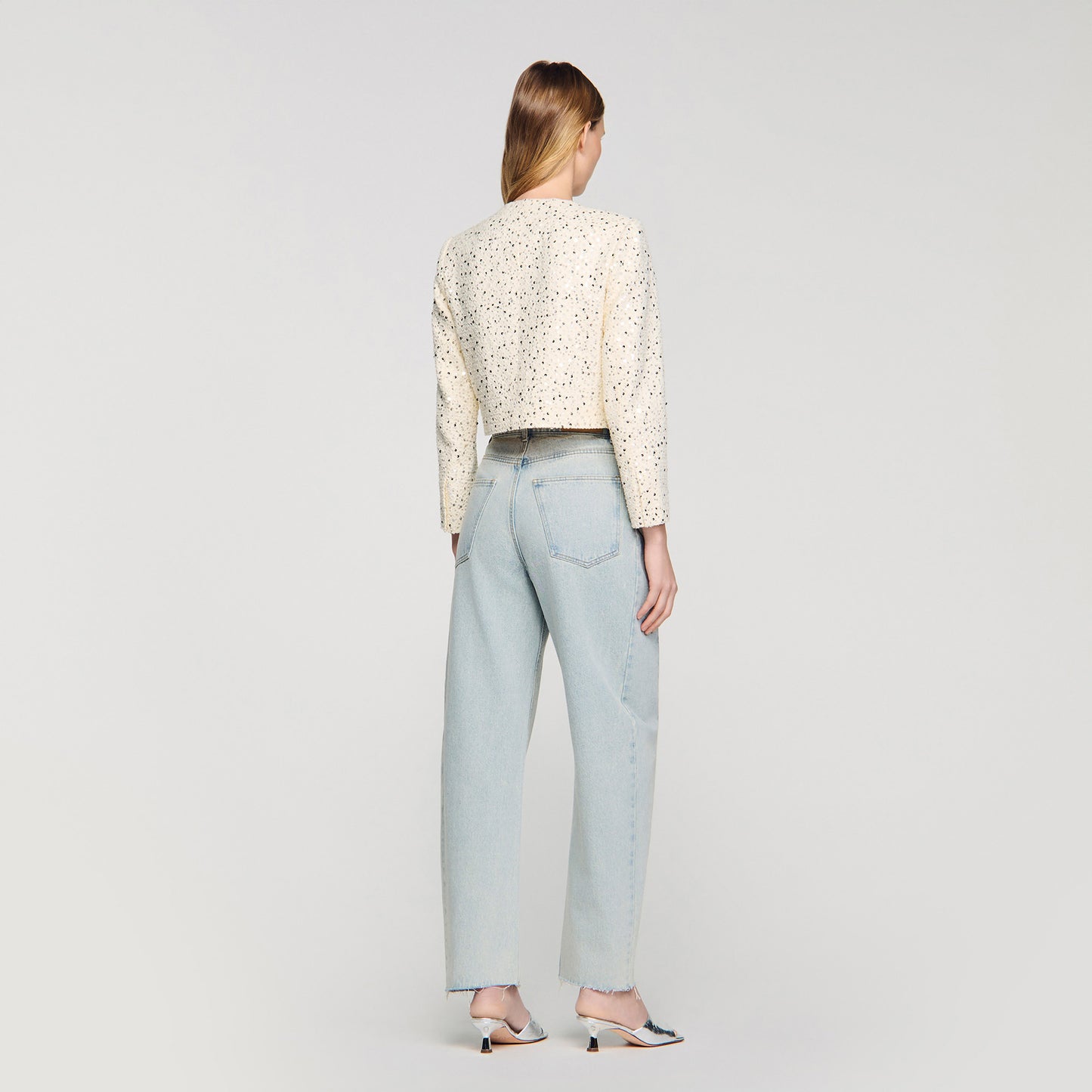 Chaqueta corta de lentejuelas