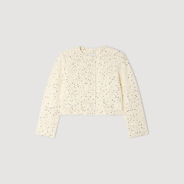 Chaqueta corta de lentejuelas