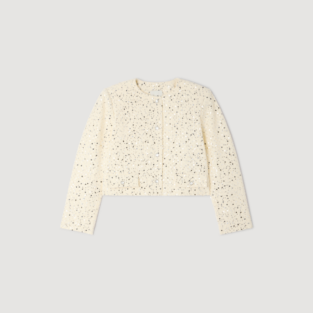 Chaqueta corta de lentejuelas