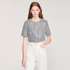 Chaqueta corta tweed pata de gallo
