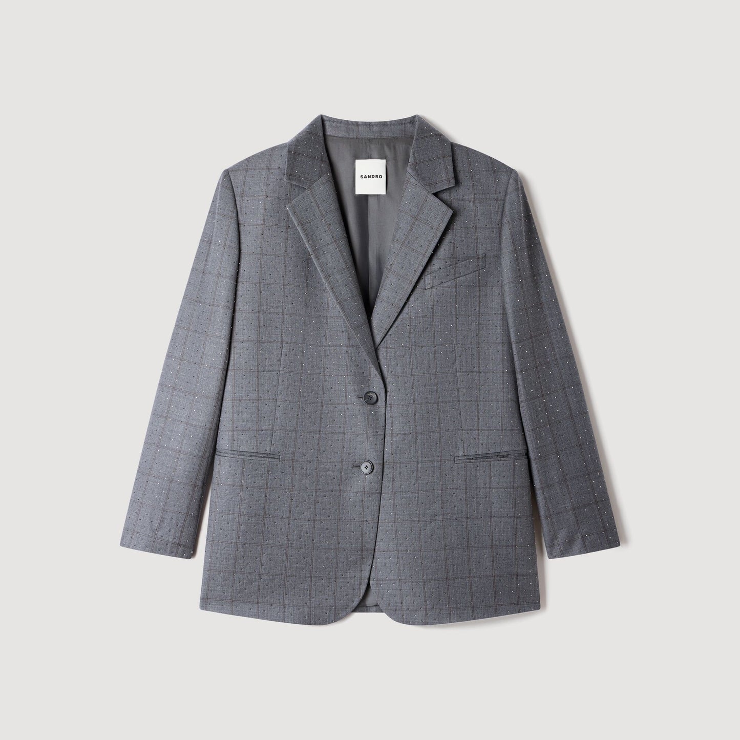 Chaqueta de cuadros de lana