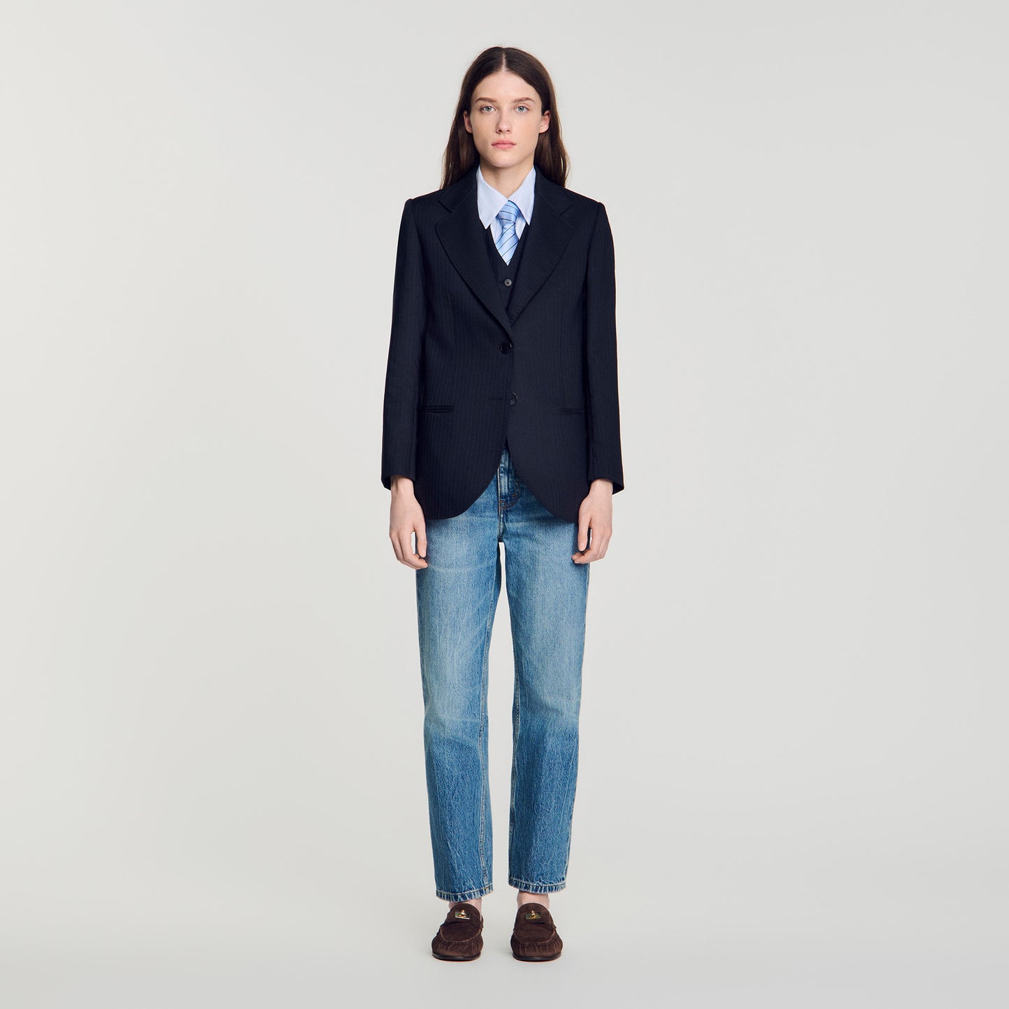 Chaqueta sastre de rayas