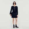 Chaqueta de tweed 2 en 1