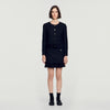 Chaqueta de tweed 2 en 1