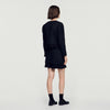 Chaqueta de tweed 2 en 1