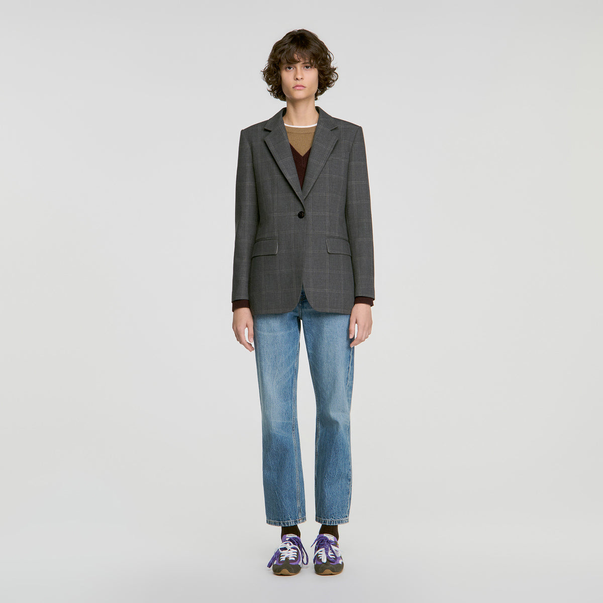 Chaqueta sastre de cuadros