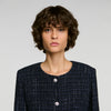Chaqueta de tweed de fantasía