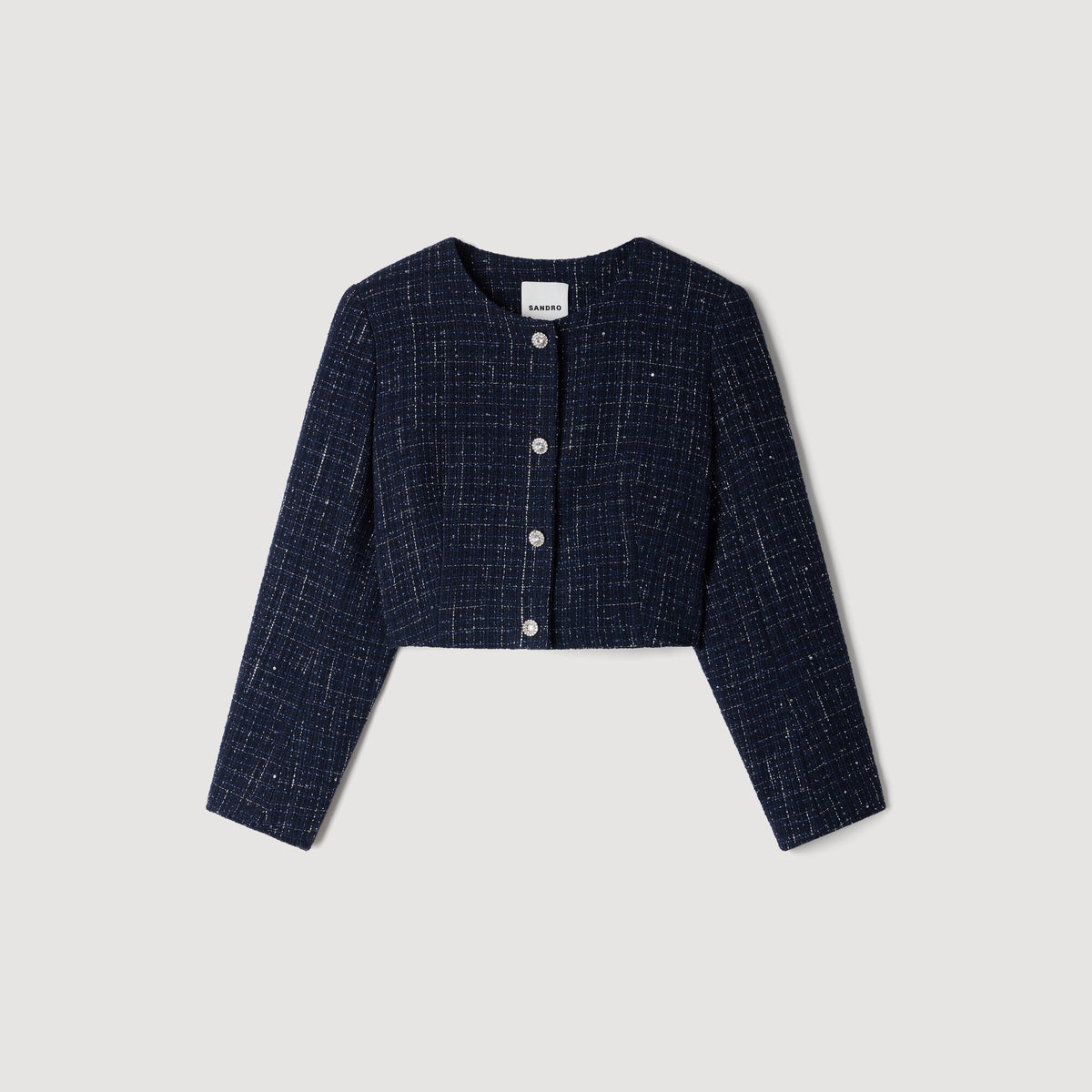 Chaqueta de tweed de fantasía