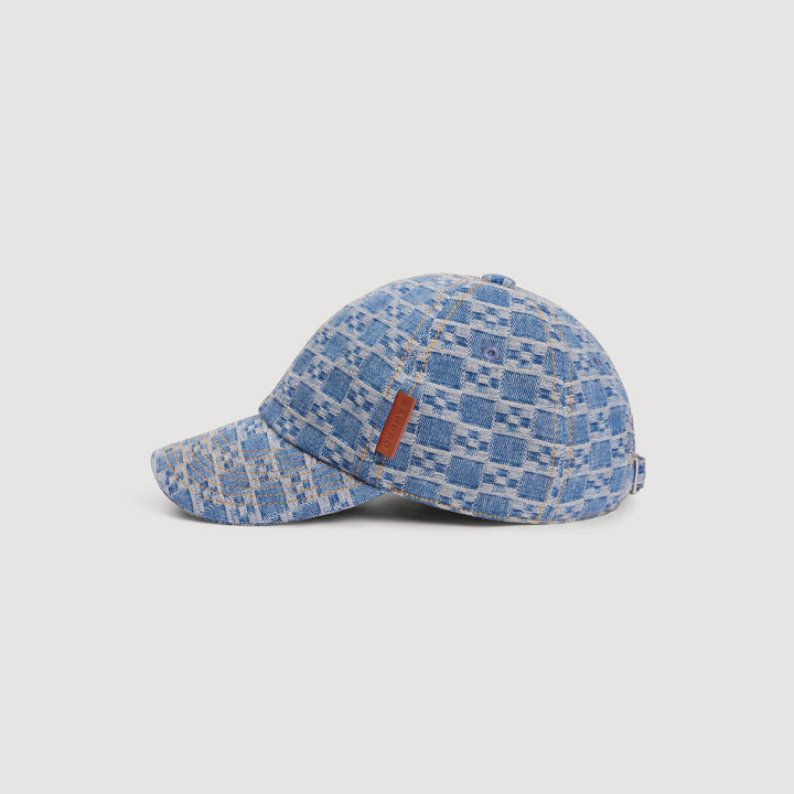 Gorra vaquera estampado cruces