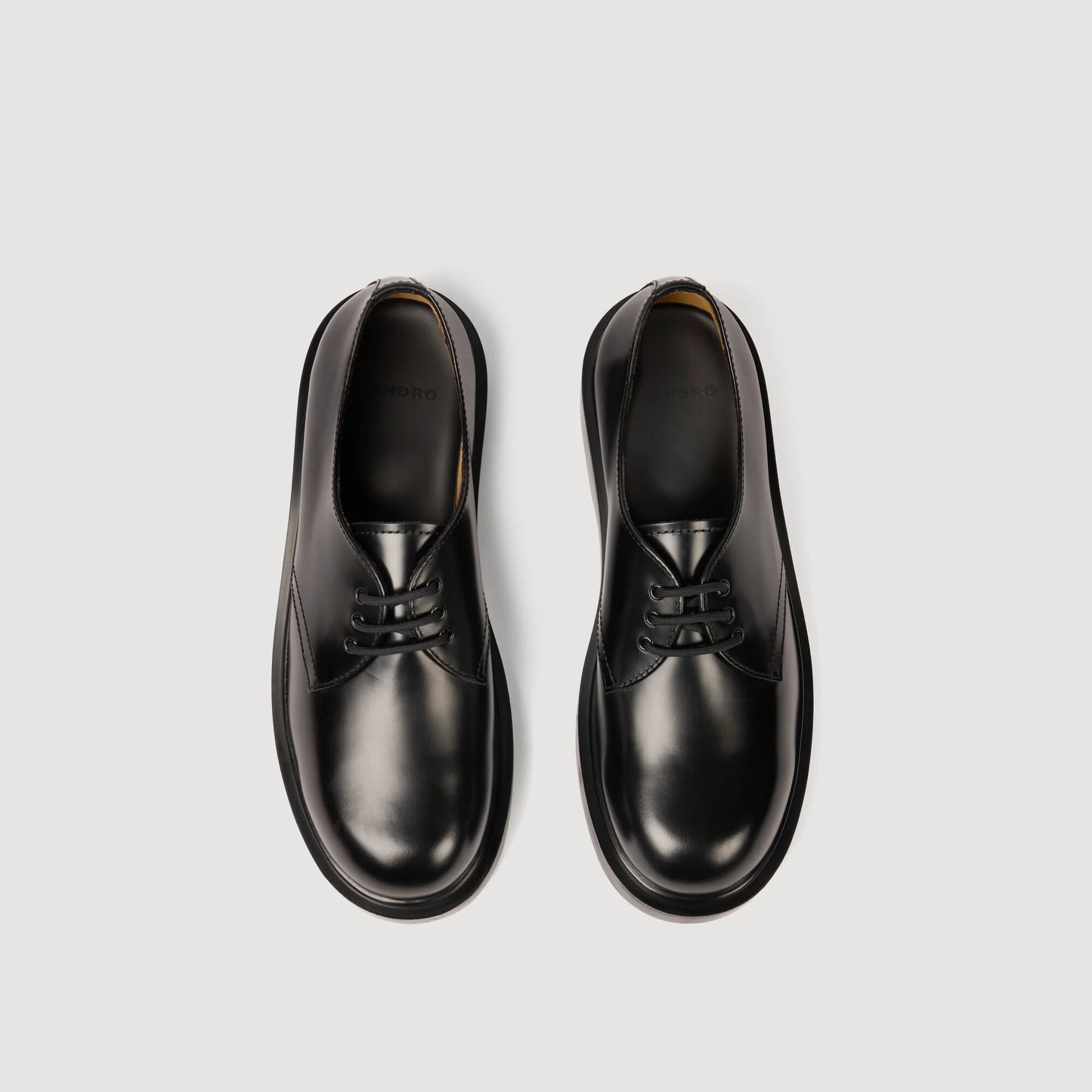 Zapatos derby de charol