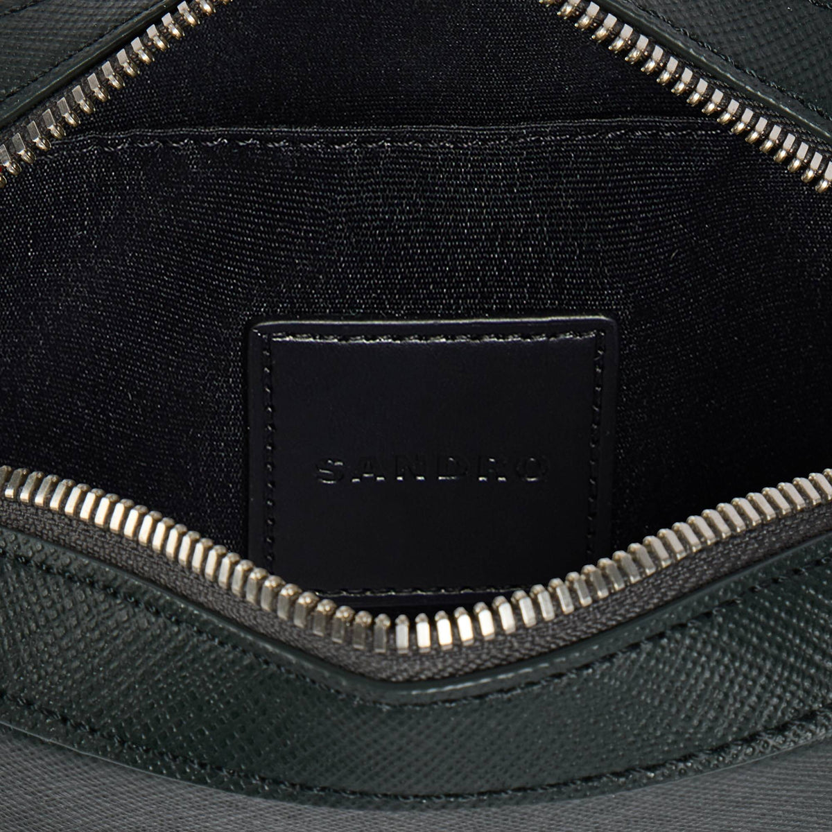 Bolso pequeño piel regenerada logo