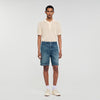 Pantalón corto de denim elástico