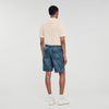 Pantalón corto de denim elástico