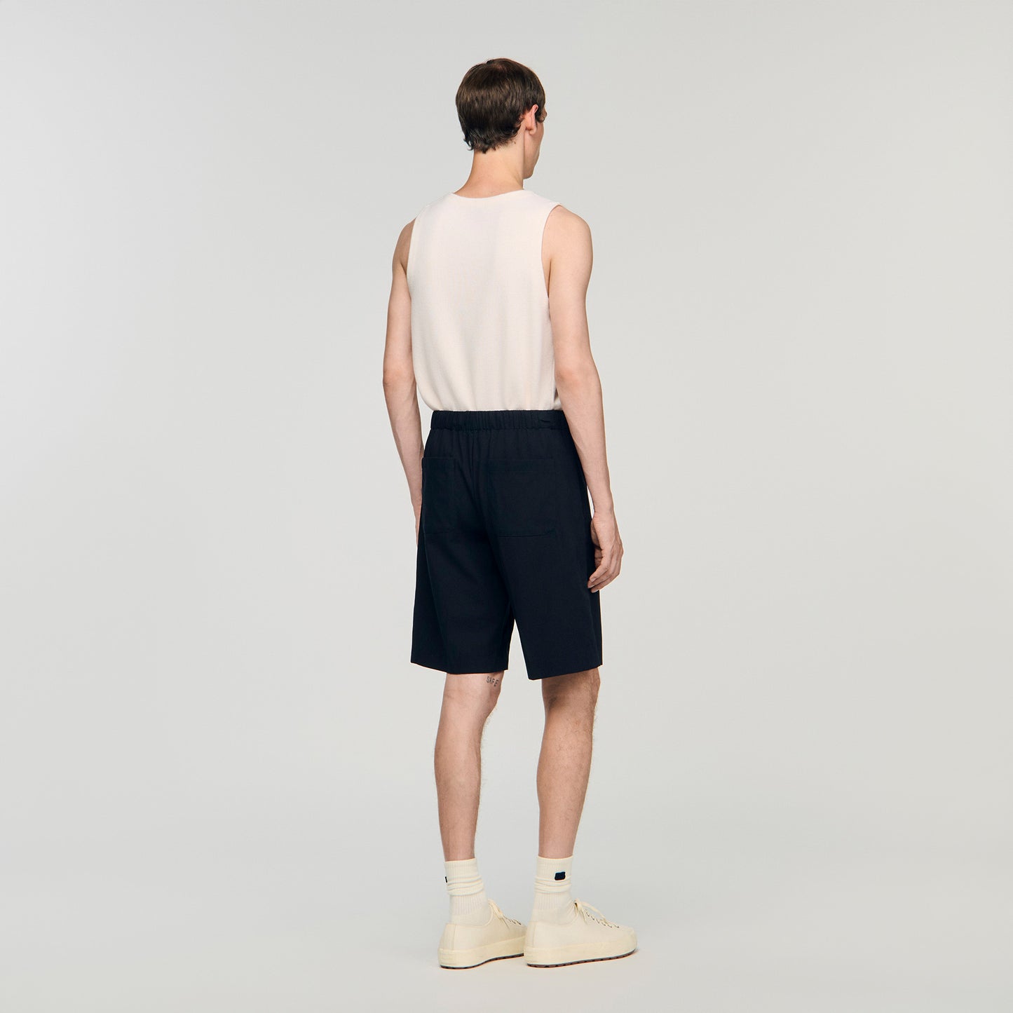 Pantalón de algodón cintura elástica